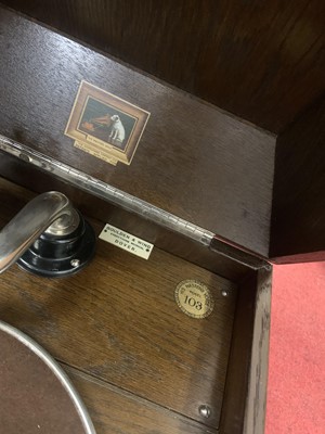 Lot 667 - A His Masters Voice model 103 oak cased...