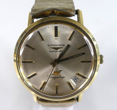 Lot 2659 - A Longines Flagship gent's automatic gold...