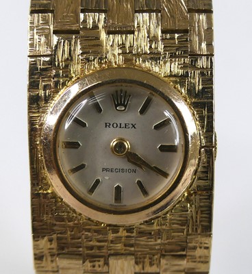Lot 2669 - A lady's Rolex Precision 9ct gold case...