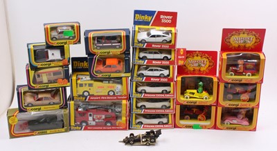 Lot 1302 - Corgi and Dinky Toys later issued boxed model...