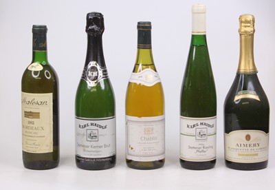 Lot 1207 - Assorted white wines, champagnes and sparkling...