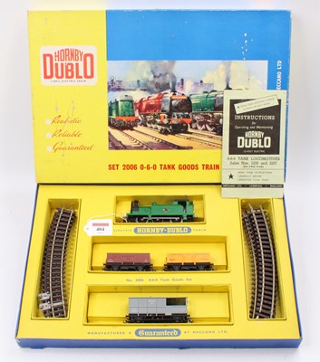 Lot 404 - Hornby-Dublo 2-rail goods set 2006, 0-6-0 tank...