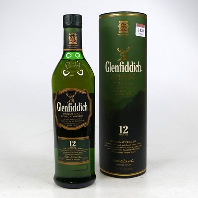 Lot 1420 - Glenfiddich 12 year old single malt Scotch...