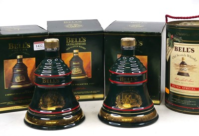 Lot 1422 - Four Bell's Scotch whisky decanters, for...
