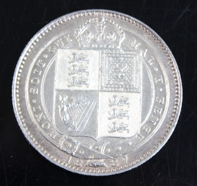Lot 2143 - Great Britain, 1887 shilling, Victoria jubilee...