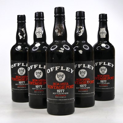 Lot 1307 - Offley Boa Vista vintage port, 1977, six bottles