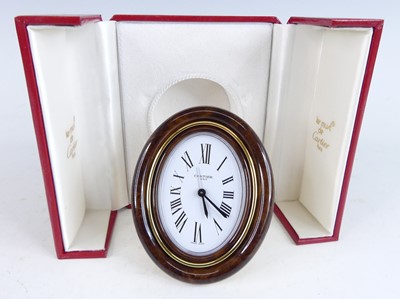 Lot 612 - Must de Cartier - a Pendulette travel alarm...