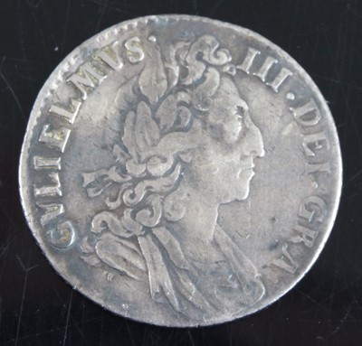 Lot 2239 - England, 1697 sixpence, obv: William III...