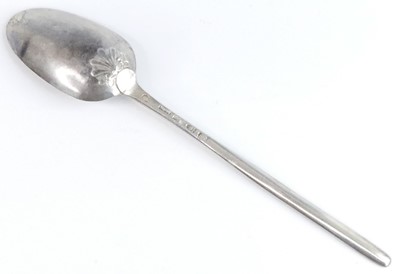 Lot 2064 - A George III silver spoon with marrow scoop...