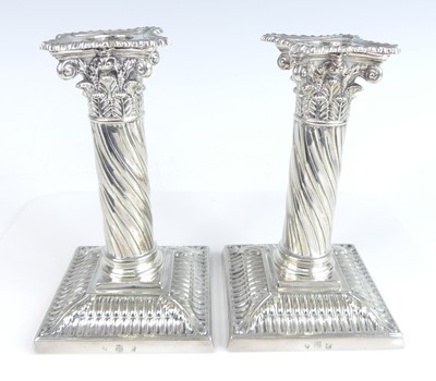 Lot 2108 - A pair of late Victorian silver plated table...