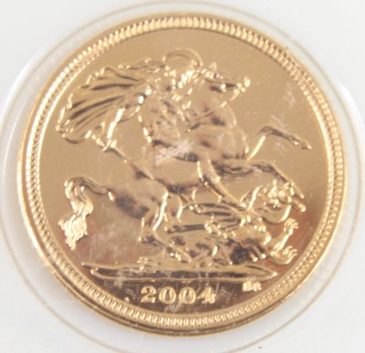 Lot 2026 - Great Britain, 2004 gold half sovereign,...