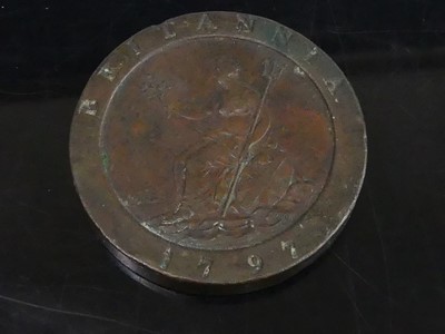Lot 2040 - Great Britain, 1797 cartwheel two penny, Soho...