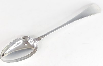 Lot 2118 - An Edwardian silver stuffing spoon, in the Old...