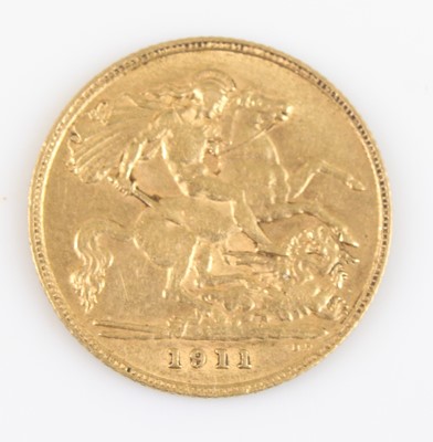 Lot 2028 - Great Britain, 1911 gold half sovereign,...