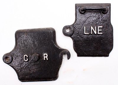 Lot 49 - 2x axle box covers. One from LNER and one from...