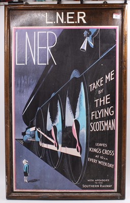 Lot 62 - Replica poster of "Take me by the flying...