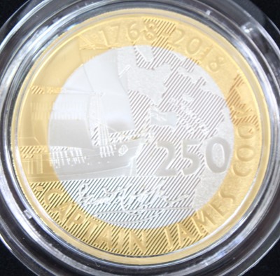 Lot 2126 - The Royal Mint, 250th Anniversary of Captain...
