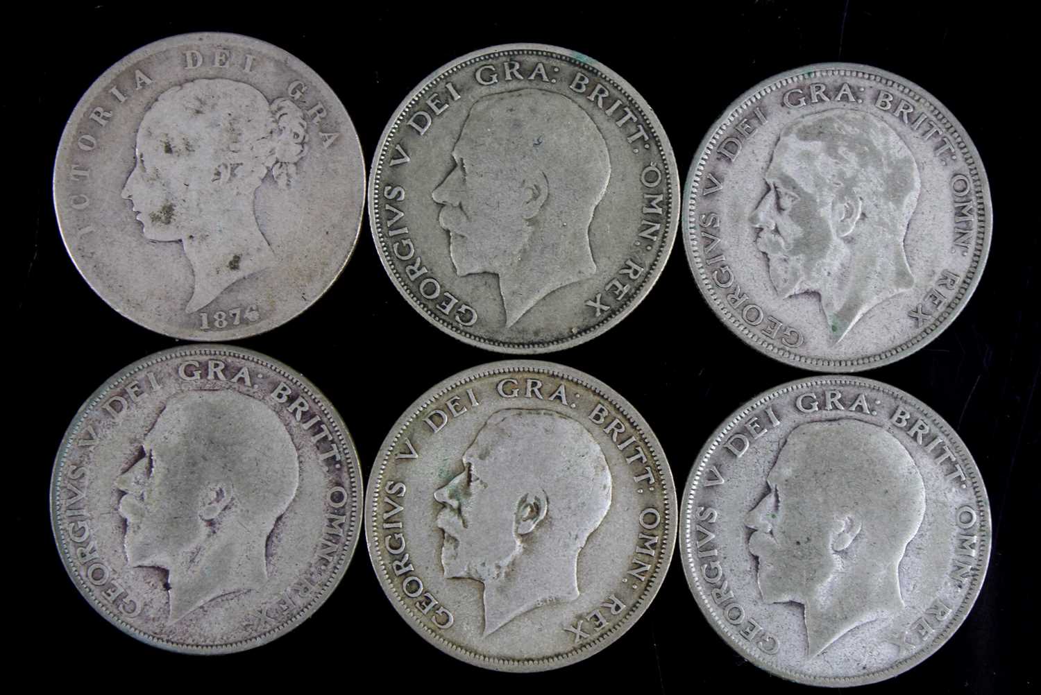 Lot 2127 - Great Britain, 1874 half crown, Victoria young...