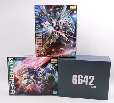 Lot 1588 - Bandai Master Grade Gundam Plastic Kit Group,...