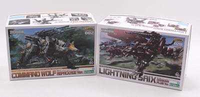 Lot 1590 - Takara Tomy, Kotobukiya, Zoids 1/72nd scale...