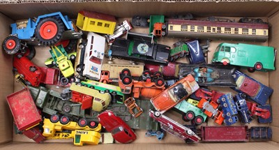 Lot 1552 - A tray of play-worn diecast with examples...