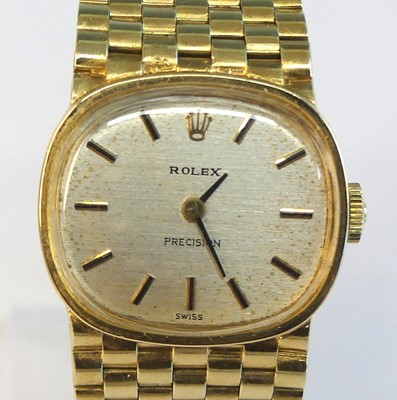 Lot 2252 - A 14ct yellow gold lady's Rolex Precision...