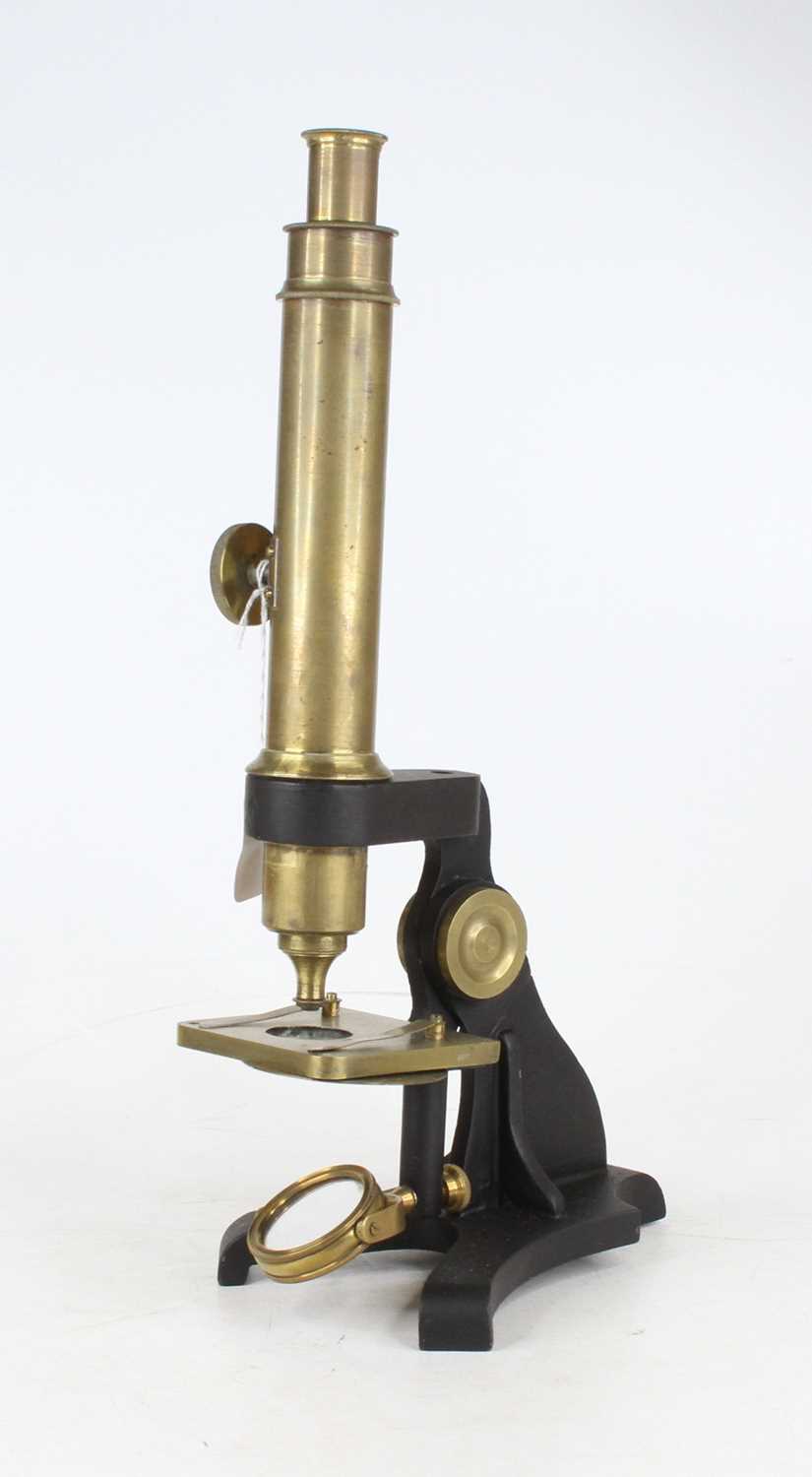 Lot 1 - An early 20th century lacquered brass...