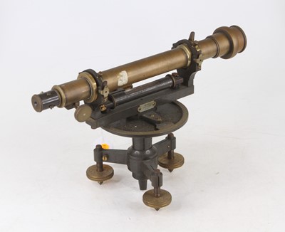 Lot 26 - A 19th century German lacquered brass surveyor'...