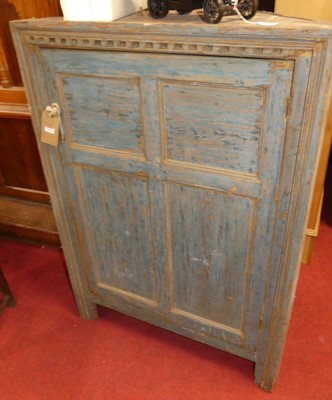 Lot 1109 - A rustic painted pine freestanding single door...