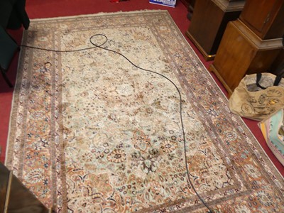 Lot 1140 - A Persian woollen kashmiri rug, with all over...