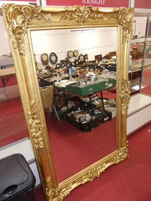 Lot 1115 - A large contemporary floral gilt framed...