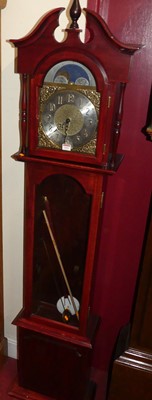 Lot 1163 - A contemporary grandmother clock, with moon...