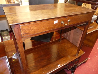 Lot 1220 - An early 19th century mahogany single drawer...