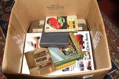 Lot 615 - A box of assorted motoring related volumes to...