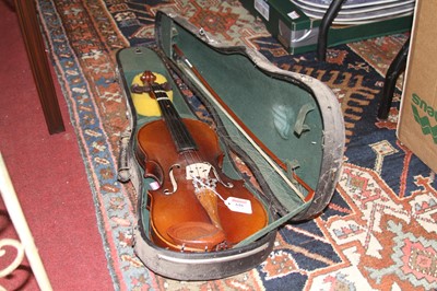 Lot 616 - A Chinese Republic student's violin having a...