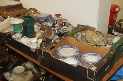 Lot 621 - Four boxes of miscellaneous items to include a...