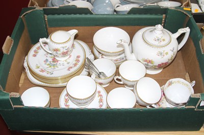 Lot 628 - A Coalport 6-place tea service in the Persian...