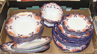 Lot 640 - A Victorian Doulton part dinner service in the...