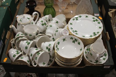 Lot 644 - A Colcough part dinner and tea service in the...