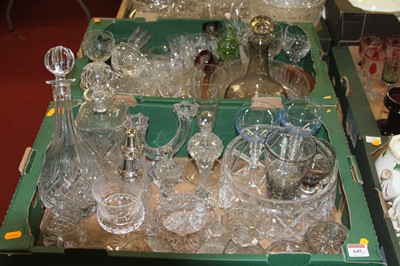 Lot 645 - Two boxes of miscellaneous glass ware to...