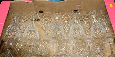 Lot 650 - A box of miscellaneous glass ware to include...