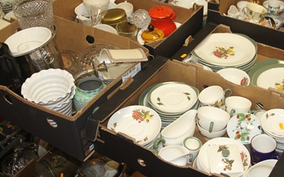 Lot 652 - Four boxes of miscellaneous items to include...