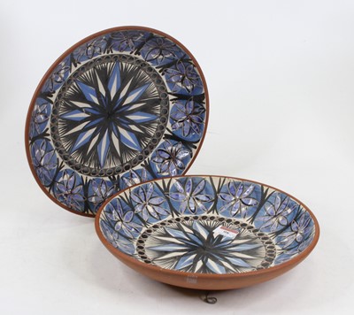 Lot 98 - A pair of Jersey pottery dishes, each...
