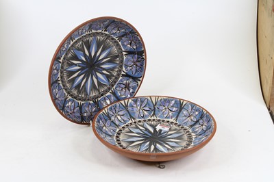 Lot 98 - A pair of Jersey pottery dishes, each...
