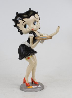 Lot 110 - A painted cast iron figure of Betty Boop,...