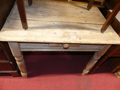 Lot 1229 - A Victorian rustic planked pine round cornered...