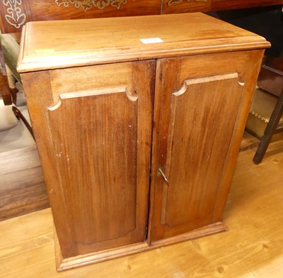 Lot 1236 - A late Victorian mahogany double door...