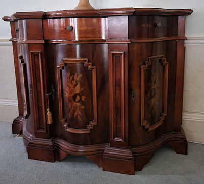 Lot 1240 - A contemporary Italian walnut and floral...