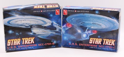 Lot 1613 - 2 AMT Star Trek U.S.S. Enterprise model kits...