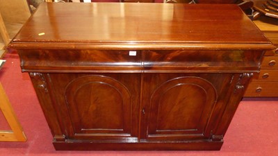 Lot 1248 - A mid-Victorian mahogany chiffonier, having...